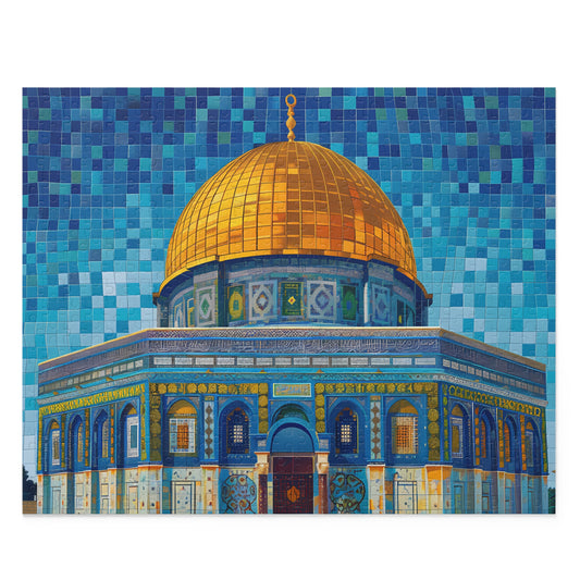 Dome of the Rock Puzzle Mosaic Tile Style